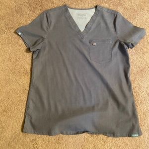 Mediclo Sal Essential Scub Top (Steel Gray, size M)